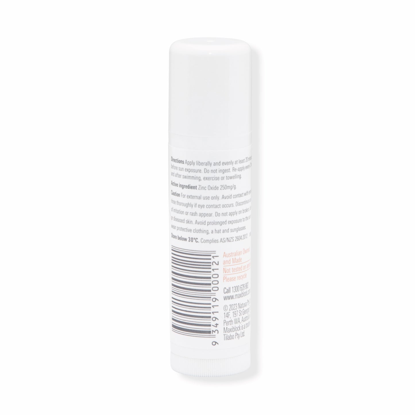 maxiblock mineral clear sunscreen stick