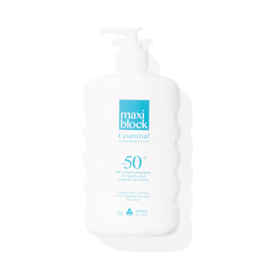 maxiblock essential non greasy sunscreen SPF50+