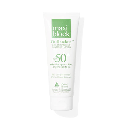 Maxiblock Outbacker Sunscreen With Insect Repellent SPF50+