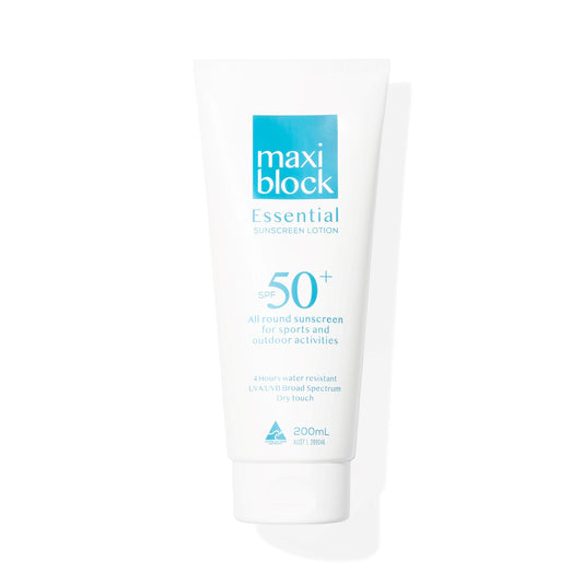 maxiblock essential SPF50+ non greasy sunscreen