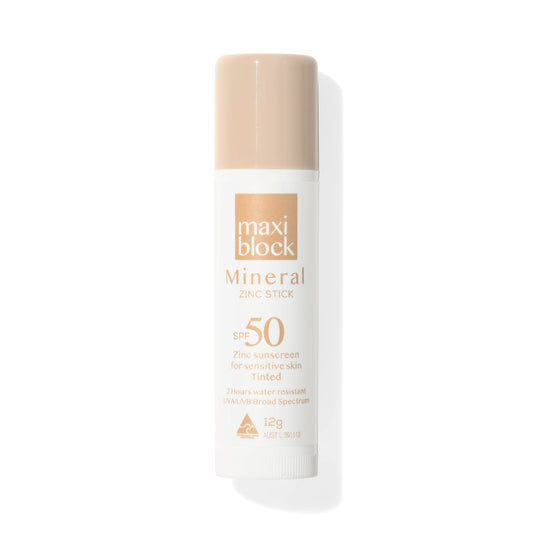 Maxiblock mineral tinted sunscreen stick